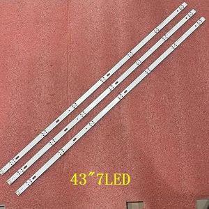 LED-achtergrondverlichtingsstrip (3) for tv 43UJ639V 43UJ675V 43UJ634V 43LJ624V 43LJ634V 43UJ701V 43UJ6309 43UJ6307 43UJ670V 43UJ6350 43UJ6500(15 PCS For 5 TV)