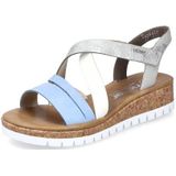 Rieker - V4364 Sandalen - Aqua/Offwhite/Fog-Silver