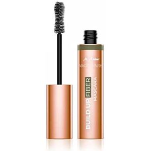 M. Asam Magic Finish Build Up Fiber Mascara, Deep Black (13 ml), diepzwarte mascara met plantaardige vezels, Curvy Mega Brush voor maximaal volume en verzorging met arganolie en vitamine E