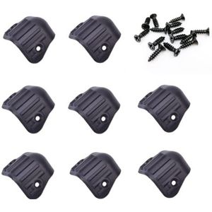 CCeCCe 8 Pack Speaker Kast Hoeken Protector Stapelbare Subwoofer Box Ronde Hoek Edge Armor Guard ABS Plastic Montage Hoek Wrap voor Gitaar AMP Stage Versterker PA DJ Audio Sound Case Bescherming