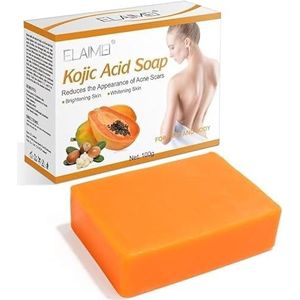 Peak Health Whitening Kojic Acid Soap Facial Bleaching Dark Spot Acne Littekens Huid Brighter Lightening Detox Pigmentatie Verwijdering Verminderen (Pack van 3)