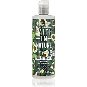 Faith In Nature Natuurlijke avocado conditioner, voedend, veganistisch en dierproefvrij, geen SLS of parabenen, voor alle haartypes, 400ml