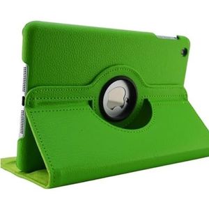 360 Graden Roterende Case Geschikt for Samsung Galaxy Tab 2 10.1 GT P5100 Tablet Cover Folio Pu Leather Stand Smart capa (Color : Green)