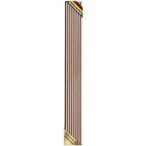 etm Akoestische panelen, 275 x 27 cm, wandpanelen met echt houtfineer, wandbekleding, akoestisch paneel, wandpanelen van vilt, akoestisch vilt (Red Oak)