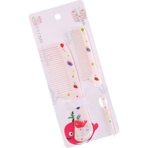 2Pcs Cartoon Haar Kammen Set Brede Tand Kam Ontwarren Haar Kammen Afscheid Kam Plagen Voor Professionele Kappers Fijne Tand Afscheiding