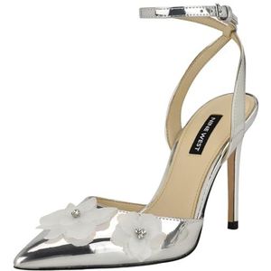 Nine West Fabby Pump, Silver Mirror Metallic 040, 5.5 UK, Zilveren Spiegel Metallic 040, 38.5 EU