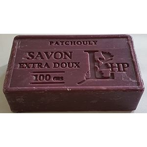 Lavanderaie de Haute Provence Zeep Savon de Marseille Provence Zuid-Frankrijk, 100 g, veganistisch, 20 soorten (patchouli)