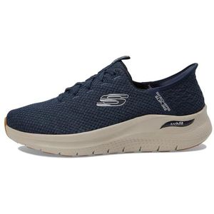 Skechers Heren Arch FIT 2.0 Look Ahead Sneaker, Navy, 8.5 UK, marineblauw, 42.5 EU