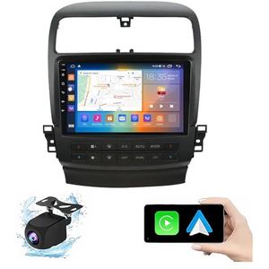 Android 13.0 2 Din Autoradio 10"" Touchscreen Auto Stereo Voor Honda acura TSX 2004-2008 Met Draadloze Carplay Android Auto GPS Navigatie AHD Omgekeerd Beeld Stuurwielbediening(P6(6G+128G))