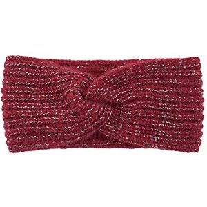 Warme zilveren string gebreide kruis haarband sport hoofdband pluche oorbescherming hoofdband wol hoofdbanden voor vrouwen winter 1 stuks (kleur: 3 rood)
