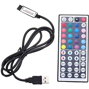 MASUNN 44 toetsen USB Remote Controller voor 5V 5050 RGB LED Strip Light Tv PC Back