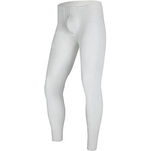 YUFEIDA Lange onderbroeken voor heren, met zachte tailleband, transparante broek, ondergoed, panty, leggings, A#wit, L