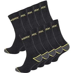 Werksokken - Robuuste Werksokken - 10 Paar - 39-42 EU