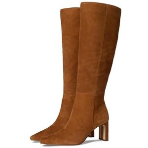 Sam Edelman Sylvia dameslaarzen, kniehoog, bruin, brede kuit, maat 37, Bruine frontier-kuit, 37 EU