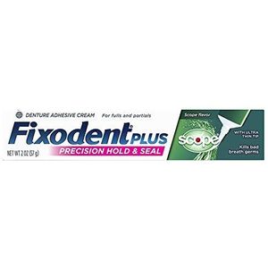 Fixodent Denture Lijm Cream Plus Scope Lijm Met Controle Tip 57g