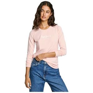 Pepe Jeans Dames nieuw Virginia Ls N T-shirt, roze (lichtroze), XL, Roze (Lichtroze), XL