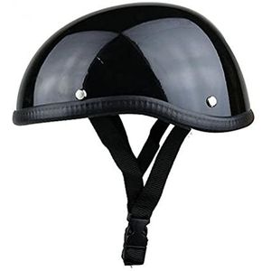 Vintage open-face motorhelm, lichte retro halfgelaatshelm, voor zomer, scooter, motorfiets, Moto Bike voor dames en heren