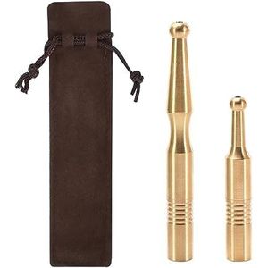 Sigarettenhouder, 2 stuks metalen sigarettenhouder, herbruikbare sigarettenfilterhouder, draagbaar tabakfilter, geschikt voor 3 sigarettenmaten (8 mm, 6 mm en 5,5 mm) (B)