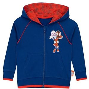 Marvel Spiderman Hoodie | Spidey en Zijn Geweldige Vrienden Jongens Hoodie | Kinderen Rits Hoodie | Blauw | 98