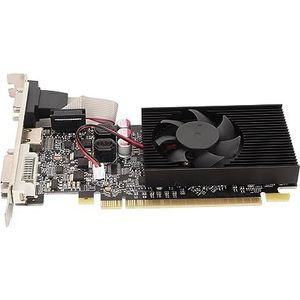 Grafische Kaart met Laag Profiel, GT730 2GB GDDR3 Grafische Kaart Enkele Koelventilator Pc Grafische Kaart Grafische Kaart voor Gaming Pc 64 Bit 810MHz 1000MHz Grafische Kaart
