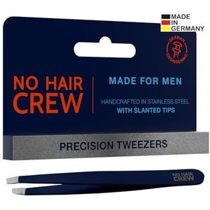 NO HAIR CREW Precisiepincet voor mannen - met de hand geslepen in Duitsland van roestvrij staal.