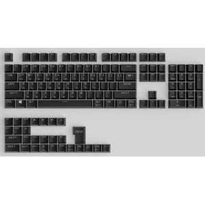 104 aangepaste ABS keycaps voor mechanische toetsenborden compatibel met Koreaanse, Franse Spaanse Spaanse Duitse Russische RGB backlight-opties (Koreaans-zwart)