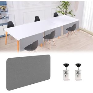 Privacyscherm for onder het bureau, 23, 48, 63, 54 inch vilten bureau-scheidingspaneel(Dark Gray,L x H 29 x 23 3/5 in)