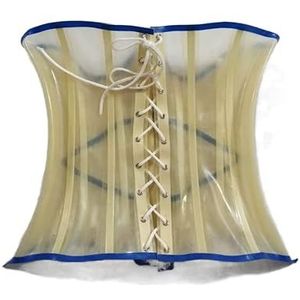 Latex 100% Rubber Vrouwen Transparante Gordels Corset Workout Taille Trainer