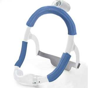 Bandafdekkingen, maskerframeafdekkingen compatibel met DreamWear of ResMed AirFit maskers hoofdband - herbruikbare bandkussens, haarbescherming-gezichtskussenpads, vermindert bandafdrukken (blauw)