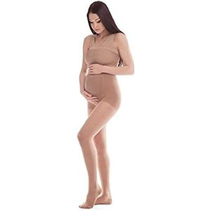 Medische gegradueerde compressiekanty voor zwangere vrouwen (16-18 mmHg, 140 Denier, klasse 1) beige X-Small
