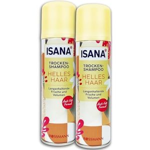ISANA MED ISANA droogshampoo licht haar 2 x 200 ml verpakking van 2 stuks