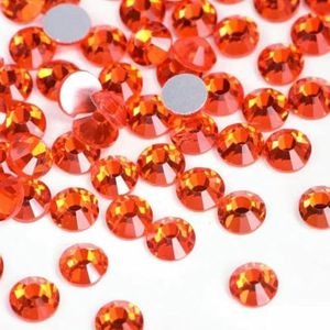 Glitter Non Hotfix Strass Kristal Strass стразы Nail Art Kristallen Flatback Edelstenen 네일파츠 voor costura Nail Charms uñas-Oranje-Gemengde Maat 1440st