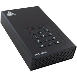Apricorn Aegis hangslot 10TB Desktop 256-bits hardware gecodeerde USB 3-harde schijf (ADT-3PL256-10TBEMEA)