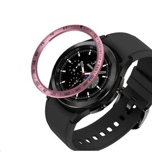 GIOPUEY Bezel Ring Compatibel met Samsung Galaxy Watch 4 Classic 46mm, Bezel Styling Ring beschermhoes, Aluminium metalen beschermende horlogeband - E-Rose Gold