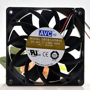 The AVC DBTB1225B4S 12CM 12025 DC24V 0.55A 3-line high-volume cooling fan