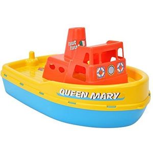 Simba 107259644 - Stoomboot Queen Mary, er wordt slechts één artikel geleverd, verschillende kleurencombinaties, met fluitje, lengte 39 cm, zandbak en zandspeelgoed
