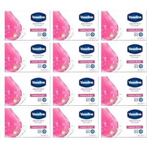 Vaseline Healty Plus Healthy Bright Zeep, 75 g, 12 Stuk (4 Stuks)