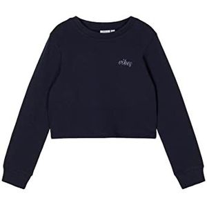 Name It Nkftinturn Ls Crop Sweat Unb Noos Sweatshirt voor meisjes, Donkere Saffier, 122