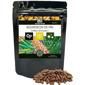 NAKURU | Dennenknop | Power-serie | Gemaakt in Frankrijk | ""De meester van het licht!"" | (90 capsules van 275 mg / nettogewicht: 24,75 g)