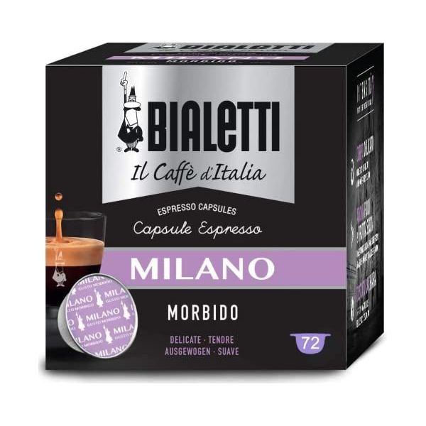 128 capsule Bialetti caffè d'Italia Milano (Gusto Morbido) [0,29