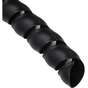 Kabelmouw, Spiraalvormige kabelbinder organizer, veelkleurig, meerdere maten(Black,ID 12mm 5 Meters)