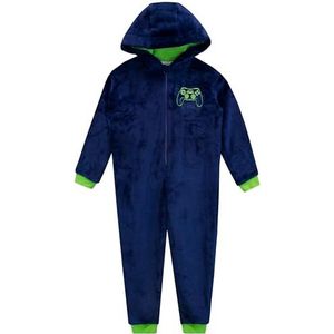 Harry Bear Gaming Onesie | Jongens Gaming Pyjama's | Gamer Jongens Onesie | Blau 128