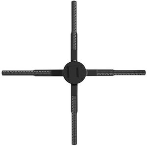 45 CM 576LED WIFI 3D Holografische Projector 3D LED Fan Wandmontage Reclame Machine Blote Oog LED Fan Reclame Machine