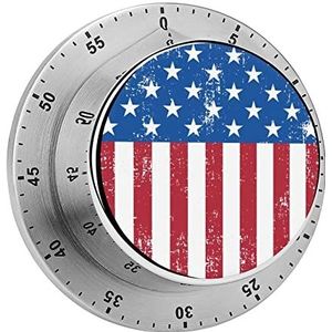 Retro Amerikaanse Vlag Keuken Timer Herbruikbare Koken Timer Gekookt Ei Timer Wekker Grappige Geschenken