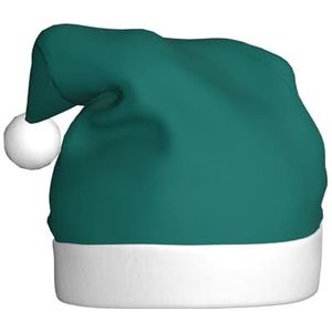 MYGANN Effen Donkergroene Unisex Kerst Hoed Voor Thema Party Kerst Nieuwjaar Decoratie Kostuum Accessoire