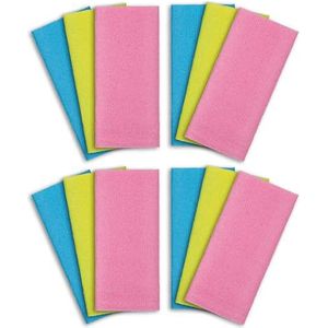 ARCH&M Exfoliërende Handdoek 12 Pack Terug Scrubber Voor Douche Nylon Microabrasie Handdoek Spons Japanse Bad Wassen Handdoek Doek Koreaanse Exfoliërende Handdoek Lichaam Schoonheid Wasdoek Loofah