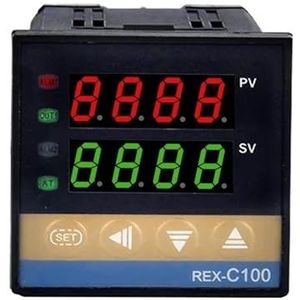REX-C100 KJ thermostaat PT100 digitale uitgang programmeerbare elektronische sensor PID temperatuurregelaar (REX-C100K SSD)