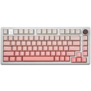 QPSJXN Keycaps PBT 81 Five Side Dye Sublimatie Kits Kits DIY (Roze)
