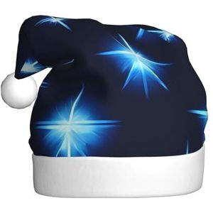 MYGANN Cartoon Blauwe Ster Unisex Kerst Hoed Voor Thema Party Kerst Nieuwjaar Decoratie Kostuum Accessoire
