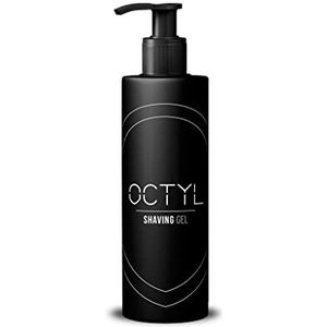 OCTYL - Professionele Scheergel voor Mannen | Glasheldere Baardverzorging | Comfort & Precisie | Hydraterende Formule | Geschikt voor Alle Baardtypes